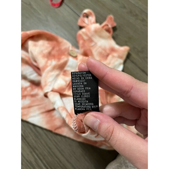 EUC Unique Spectrum Women's Tie-Dye Button-Down Top 3/4 Sleeves Size 1X - Picture 4 of 4